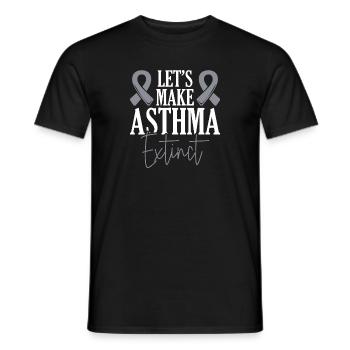 Lasst Uns Asthma Ausrotten Asthmakrieger - Männer T-Shirt - Schwarz - Vorne - AI Model Male 178 light (178cm)