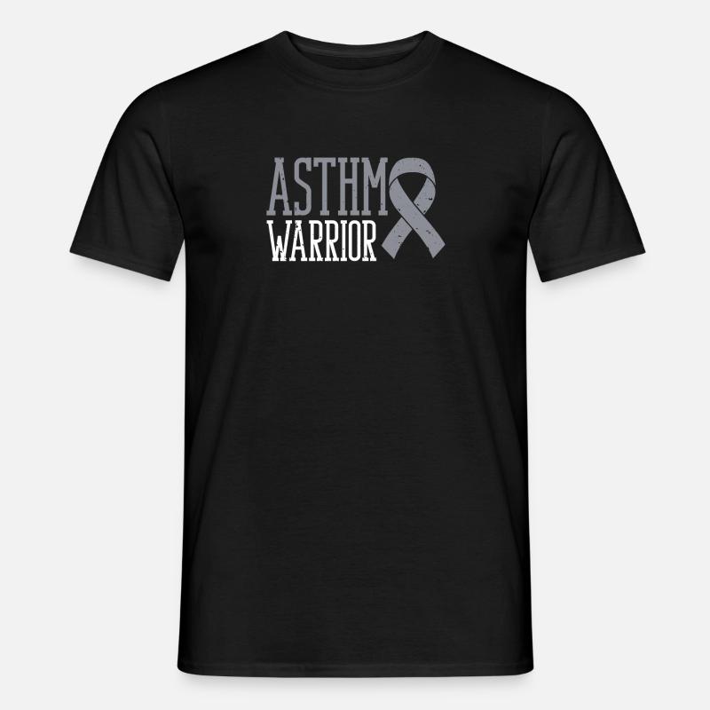 Asthma-krieger Asthmakrieger Wheezy - Männer T-Shirt - Schwarz