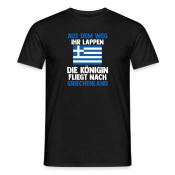Griechen Königin Grieche Griechenland - Männer T-Shirt - Schwarz - Vorne - AI Model Male 178 light (178cm)