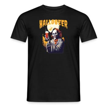 Halloween Party Drinkingcute zombiehappy halloween - Men's T-Shirt - black - Front - AI Model Male 178 light (178cm)