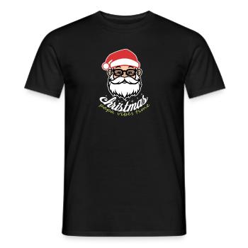 Humorous Papa Of Sarcastic Christmas Quote - Men's T-Shirt - black - Front - AI Model Male 178 light (178cm)
