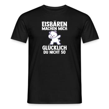 Eisbär Eisbären - Männer T-Shirt - Schwarz - Vorne - AI Model Male 178 light (178cm)