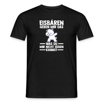 Eisbär Eisbären - Männer T-Shirt - Schwarz - Vorne - AI Model Male 178 light (178cm)