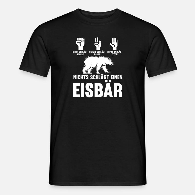 Eisbär Eisbären - Männer T-Shirt - Schwarz
