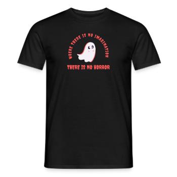 Là où il n’y a pas d’imagination, il n’y a pas d’horreur - T-shirt homme - noir - Devant - AI Model Male 178 light (178cm)