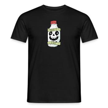 Milchprodukte sind beängstigend laktoseintolerant lustig vegan frei - Männer T-Shirt - Schwarz - Vorne - AI Model Male 178 light (178cm)
