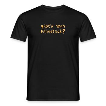 Y a-t-il encore un petit-déjeuner ? - T-shirt homme - noir - Devant - AI Model Male 178 light (178cm)