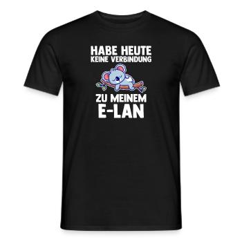 Koala Habe Heute Keine Verbindung Zu Meinem E-Lan - Männer T-Shirt - Schwarz - Vorne - AI Model Male 178 light (178cm)