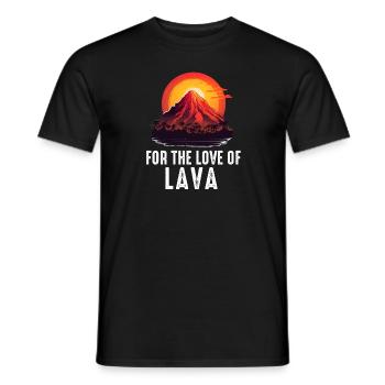 Vulkanologe, Vulkanologie, Geologe, Geologie - Männer T-Shirt - Schwarz - Vorne - AI Model Male 178 light (178cm)