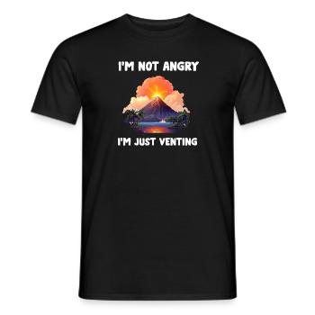 Vulkanologe, Vulkanologie, Geologe, Geologie - Männer T-Shirt - Schwarz - Vorne - AI Model Male 178 light (178cm)