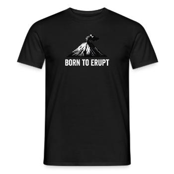 Vulkanologe, Vulkanologie, Geologe, Geologie - Männer T-Shirt - Schwarz - Vorne - AI Model Male 178 light (178cm)