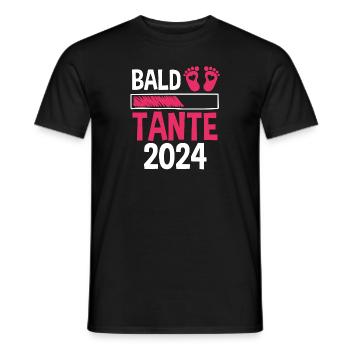 Werdende Tante 2024 - Männer T-Shirt - Schwarz - Vorne - AI Model Male 178 light (178cm)