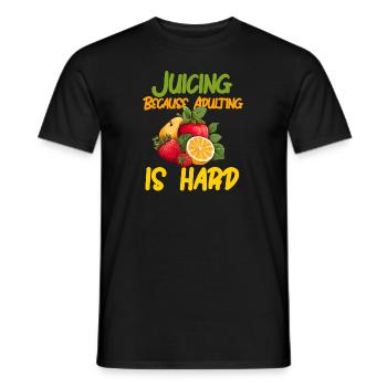 Entsaften Männer Frauen Entsafter Reinigung Smoothie Saft - Männer T-Shirt - Schwarz - Vorne - AI Model Male 178 light (178cm)