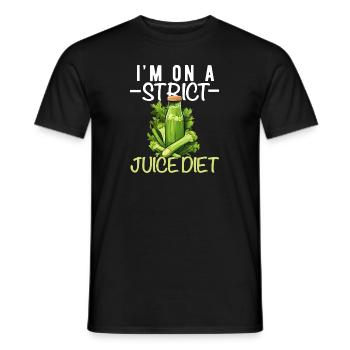 Entsaften Männer Frauen Entsafter Reinigung Smoothie Saft - Männer T-Shirt - Schwarz - Vorne - AI Model Male 178 light (178cm)