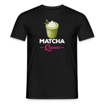 Matcha Tee Latte Liebhaber für grünen Tee Lustiger Matcha - Männer T-Shirt - Schwarz - Vorne - AI Model Male 178 light (178cm)
