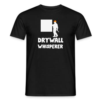 Drywall Installer Drywaller Drywall Finisher - Men's T-Shirt - black - Front - AI Model Male 178 light (178cm)