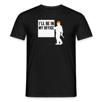 Drywall Installer Drywaller Drywall Finisher - Men's T-Shirt - black - Front - AI Model Male 178 light (178cm)