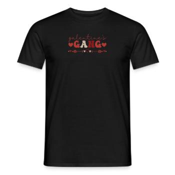 Galentines Gang Lustige Valentinstag Passende - Männer T-Shirt - Schwarz - Vorne - AI Model Male 178 light (178cm)