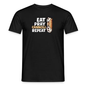 Cannoli Baker Italienisches Gebäck Dessert Lustig - Männer T-Shirt - Schwarz - Vorne - AI Model Male 178 light (178cm)