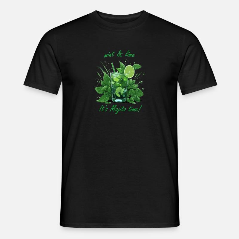 Fresh Mojito - Männer T-Shirt - Schwarz