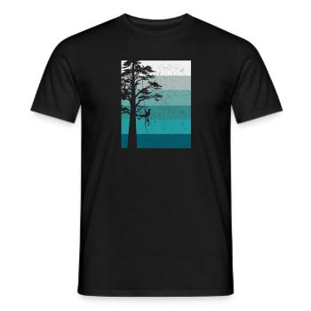 Arborist Tree Surgeon Woodworker Funny Logger - Men's T-Shirt - black - Front - AI Model Male 178 light (178cm)