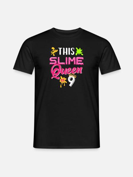 This slime queen is 9 - Men's T-Shirt - black