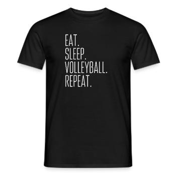 Volley-ball - T-shirt homme - noir - Devant - AI Model Male 178 light (178cm)