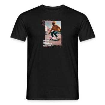 Skateboarding Skater Skate Skateboarder Kinder - Männer T-Shirt - Schwarz - Vorne - AI Model Male 178 light (178cm)