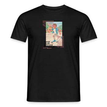 Skateboard Sk8 Skater Geschenkidee Jungen - Männer T-Shirt - Schwarz - Vorne - AI Model Male 178 light (178cm)