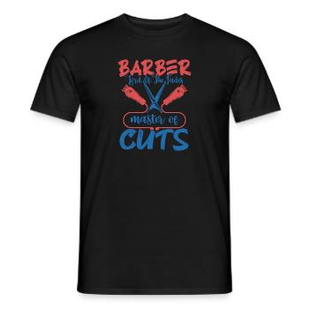 Barber Lord Of The Fades Master of Cuts Barbershop - Männer T-Shirt - Schwarz - Vorne - AI Model Male 178 light (178cm)