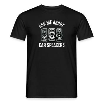 Car Stereo For Audio Installer Speakers Car Bass - Men's T-Shirt - black - Front - AI Model Male 178 light (178cm)