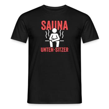 Wellness Saunagänger Saunieren Saunierer Sauna - Männer T-Shirt - Schwarz - Vorne - AI Model Male 178 light (178cm)