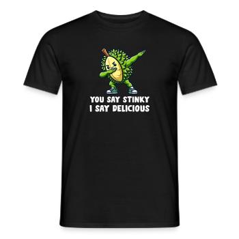 Durian Fruit Lover Drôle Durio Zibethinus Hommes - T-shirt homme - noir - Devant - AI Model Male 178 light (178cm)