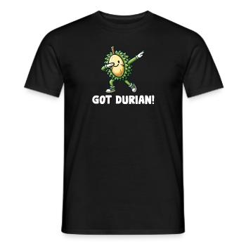 Durian Fruit Lover Drôle Durio Zibethinus Hommes - T-shirt homme - noir - Devant - AI Model Male 178 light (178cm)