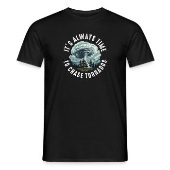 Tornado Chaser Sturm jagt Männer Frauen Kinder - Männer T-Shirt - Schwarz - Vorne - AI Model Male 178 light (178cm)