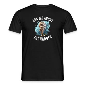 Tornado Chaser Sturm jagt Männer Frauen Kinder - Männer T-Shirt - Schwarz - Vorne - AI Model Male 178 light (178cm)