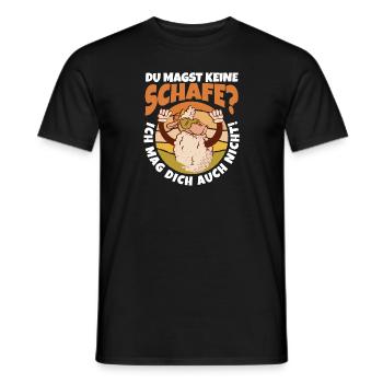 Schaf Schäfer Schäferei Bauer Landwirt Bauernhof S - Männer T-Shirt - Schwarz - Vorne - AI Model Male 178 light (178cm)