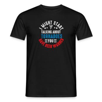 Tornado Chaser Storm Chasing Men Women Kids - Men's T-Shirt - black - Front - AI Model Male 178 light (178cm)