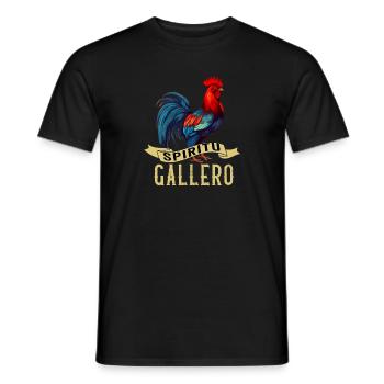 Gallero Pelea De Gallos Hombre Papá Padre Tío - Men's T-Shirt - black - Front - AI Model Male 178 light (178cm)