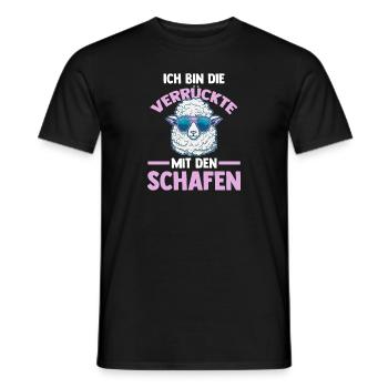 Schaf Schäfer Schäferei Bauer Landwirt Bauernhof S - Männer T-Shirt - Schwarz - Vorne - AI Model Male 178 light (178cm)