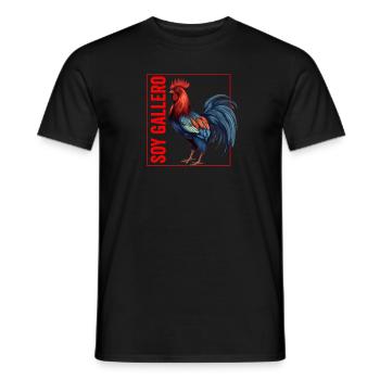 Gallero Pelea De Gallos Hombre Papá Padre Tío - Men's T-Shirt - black - Front - AI Model Male 178 light (178cm)