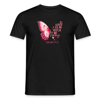 Camiseta Cristiana Para Mujer En Espanol Spanish - Men's T-Shirt - black - Front - AI Model Male 178 light (178cm)