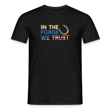 Lustiger Hufschmied Hufeisen Pferdehufe Installateur - Männer T-Shirt - Schwarz - Vorne - AI Model Male 178 light (178cm)