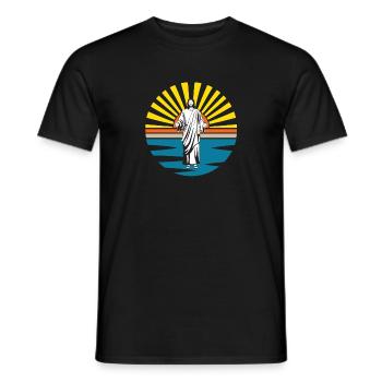 Das Licht der Welt - Männer T-Shirt - Schwarz - Vorne - AI Model Male 178 light (178cm)