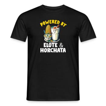Elote Girl Women Elote Mexican Corn Food Comida - Men's T-Shirt - black - Front - AI Model Male 178 light (178cm)
