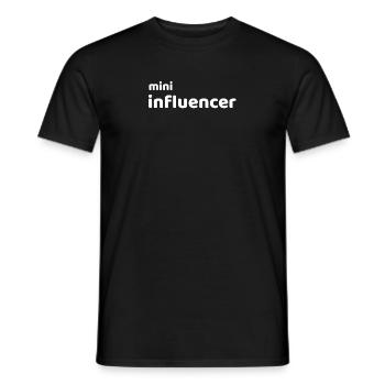 Influencer Junge Mädchen Social Media Star Kinder - Männer T-Shirt - Schwarz - Vorne - AI Model Male 178 light (178cm)