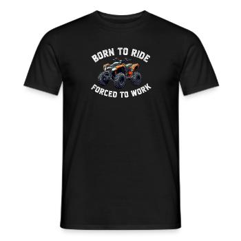 4 Roues Pour Hommes Grand-Père VTT Quad Bike Racing - T-shirt homme - noir - Devant - AI Model Male 178 light (178cm)