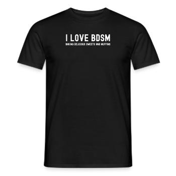 Citation drôle de boulangerie - T-shirt homme - noir - Devant - AI Model Male 178 light (178cm)