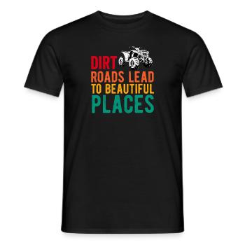4 Roues Pour Hommes Grand-Père VTT Quad Bike Racing - T-shirt homme - noir - Devant - AI Model Male 178 light (178cm)