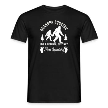 Bigfoot Sasquatch Pour Hommes Femmes Garçons Filles Drôle - T-shirt homme - noir - Devant - AI Model Male 178 light (178cm)